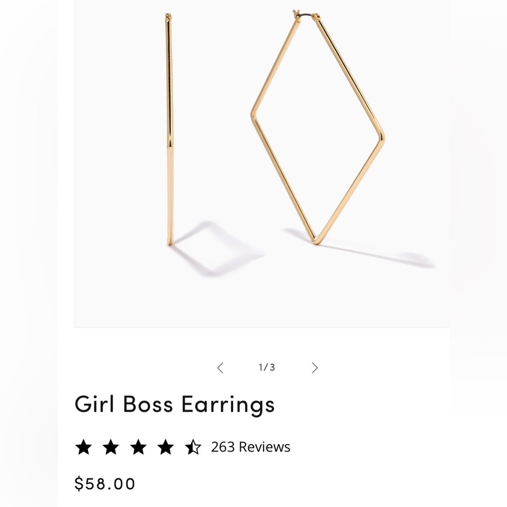 Uncommon James Girl Boss Hoops